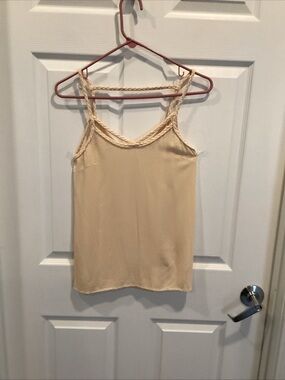 Women's Cream Braided Strap Camisole Top